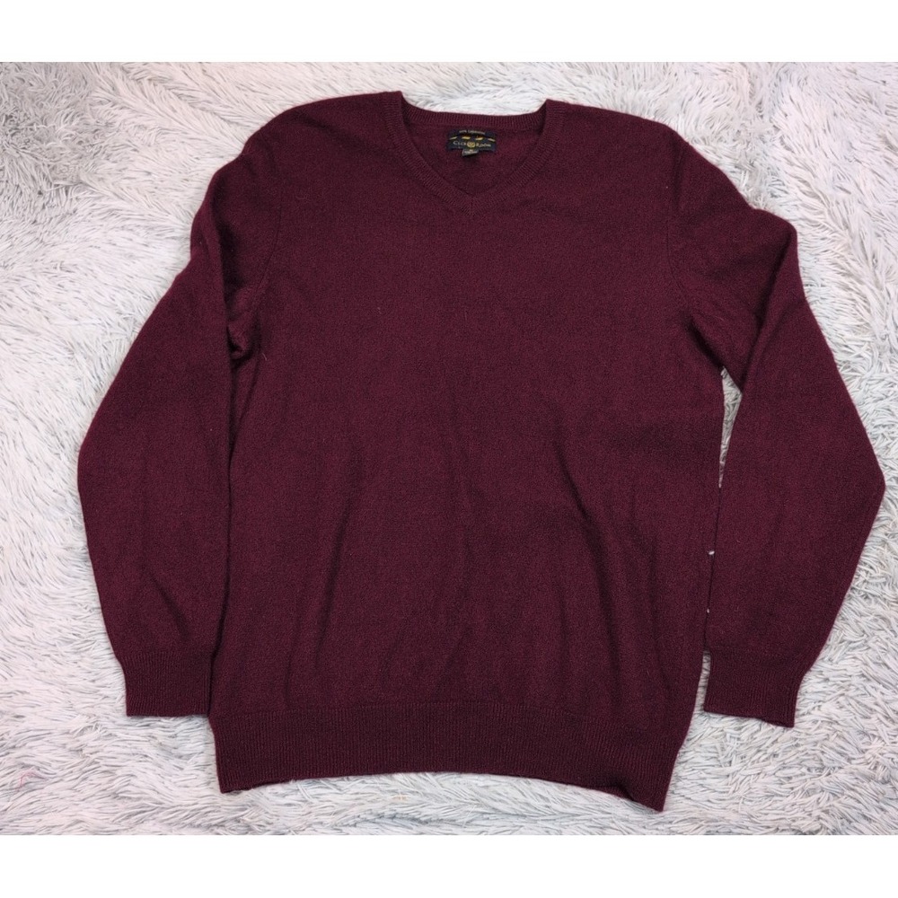 Club Room‎ Sweater Mens M Cashmere Super Soft Comfort Casual Preppy Cozy
